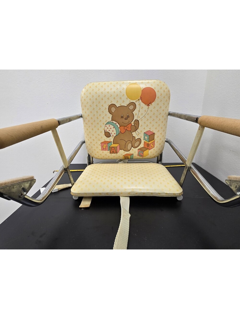 Vintage Graco Tot-Loc 39908W Chair Teddy Bear w/Original Box